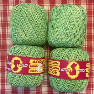 Crochet / Embroidery Thread - 4 Rolls